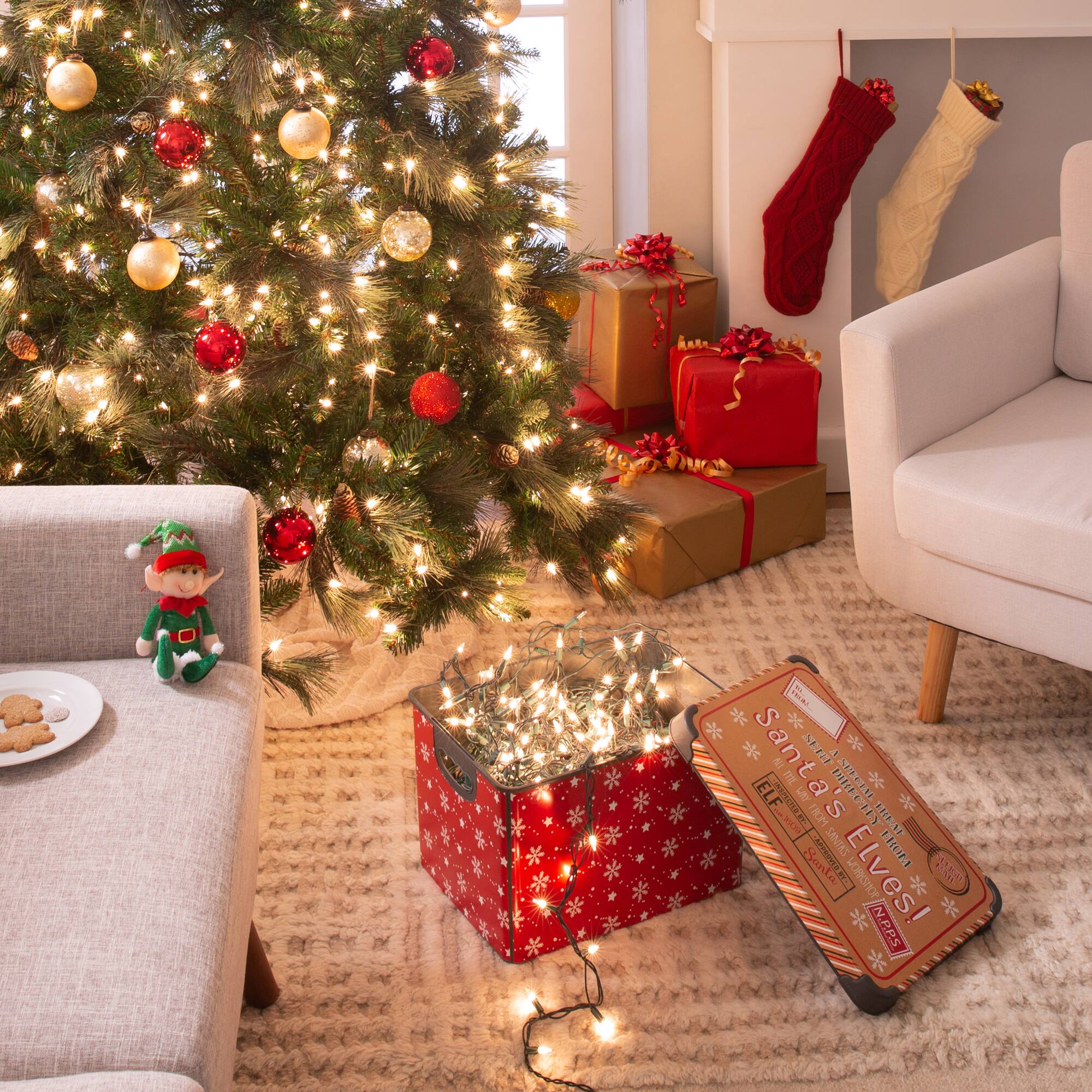 Simplify Santa's Elves Storage Tote Bin